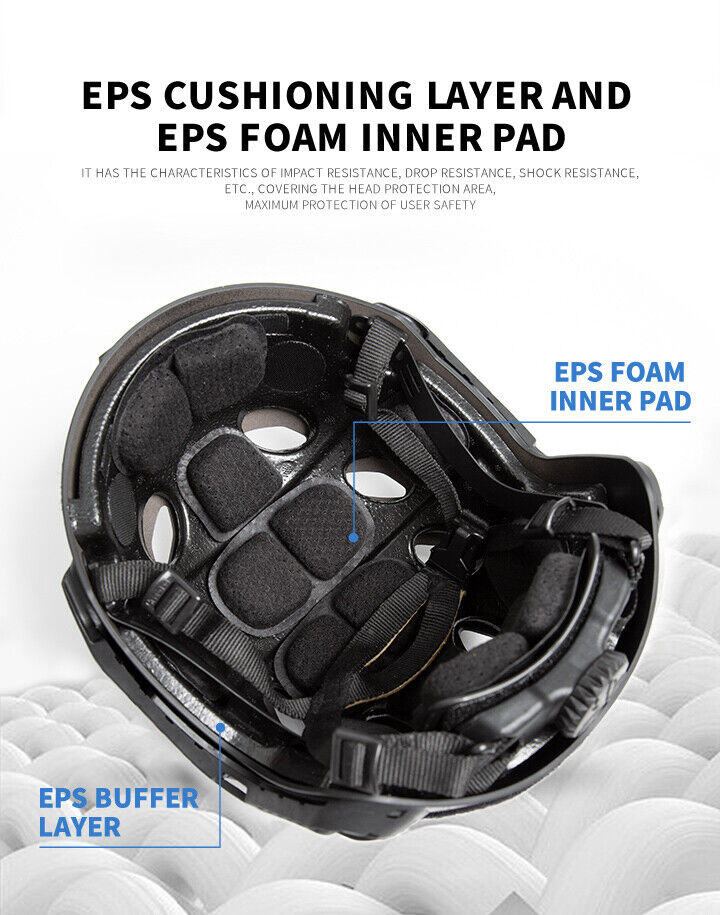 FMA FAST SF Tactical Helmet with Half Mask - DE TAN New Version TB1462B - APEXTAC GEAR