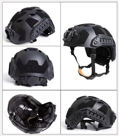 FMA FAST SF Tactical Helmet with Half Mask - BLACK New Version TB1462B - APEXTAC GEAR