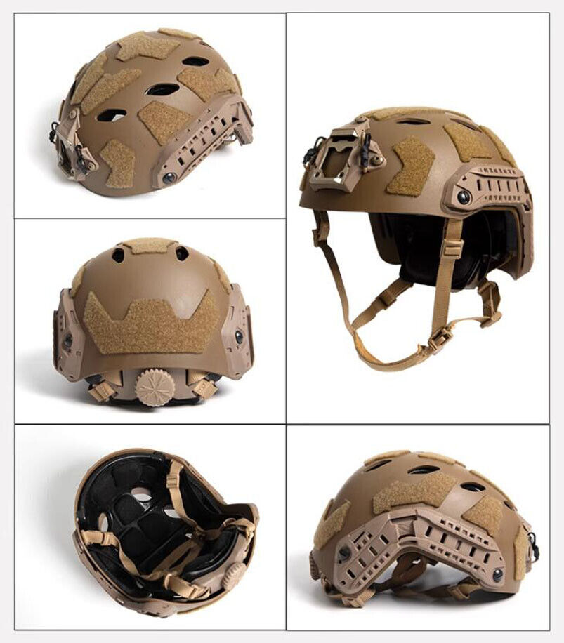 FMA FAST SF Right Angle Vent Hole Helmet Outdoor Airsoft Paintball - DE TB1462A - APEXTAC GEAR