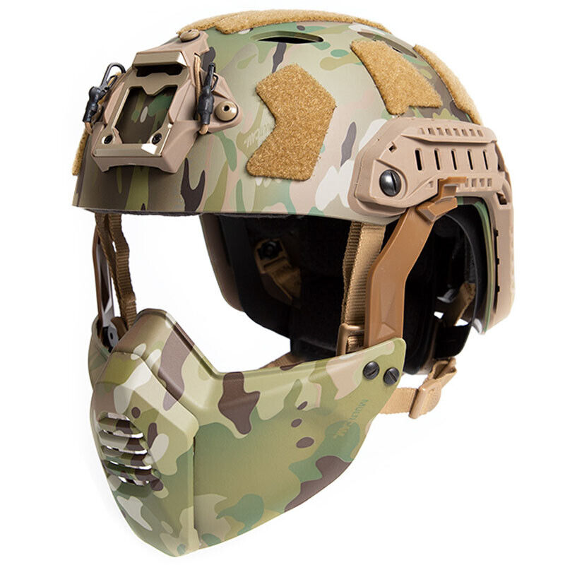 FMA FAST SF Tactical Helmet with Half Mask - MC New Version TB1462B - APEXTAC GEAR