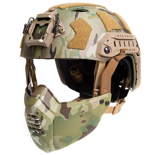 FMA FAST SF Tactical Helmet with Half Mask - MC New Version TB1462B - APEXTAC GEAR