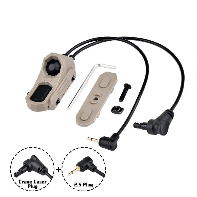 WADSN AN M-Button Rail Mount DUAL Pressure Switch for Flashlight / Laser Unit - APEXTAC GEAR