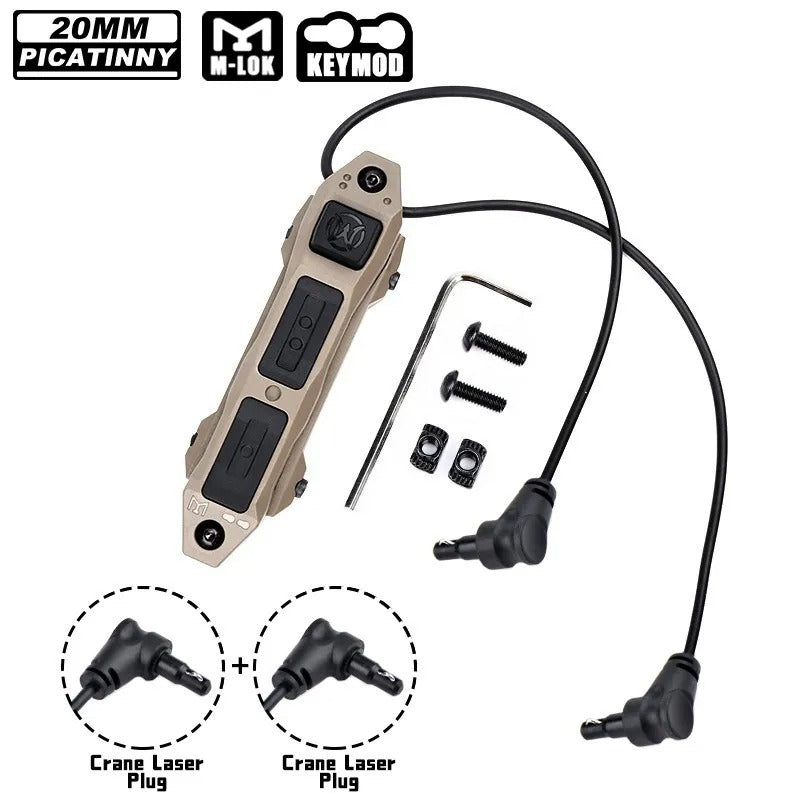WADSN Augmented Dual Function Tape Switch With Lock For Flashlight & Laser Unit - APEXTAC GEAR