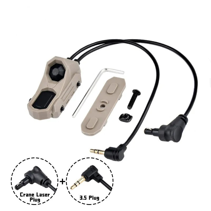WADSN AN M-Button Rail Mount DUAL Pressure Switch for Flashlight / Laser Unit - APEXTAC GEAR