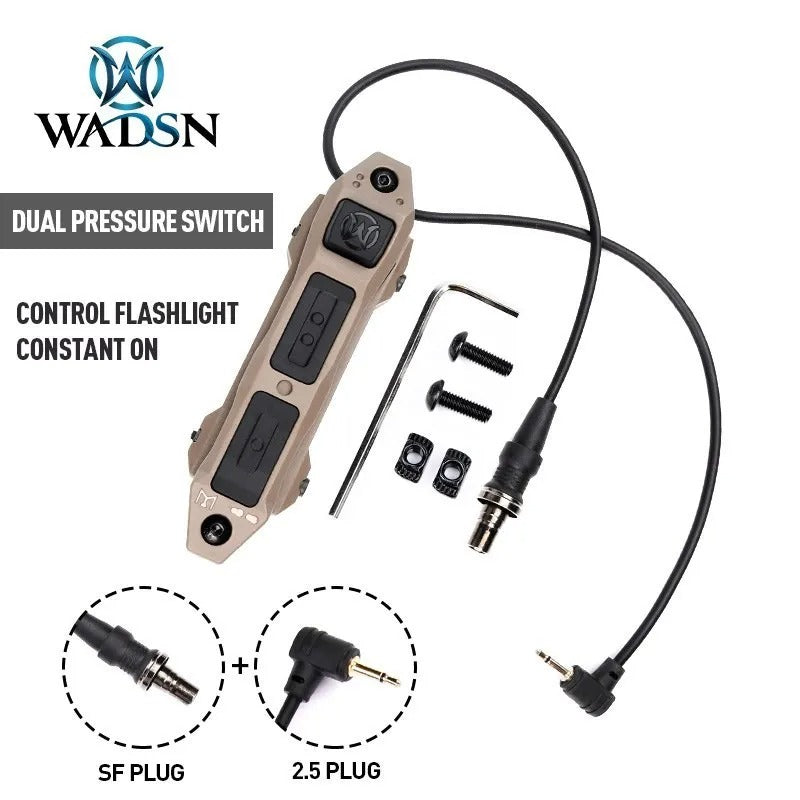 WADSN Augmented Dual Function Tape Switch With Lock For Flashlight & Laser Unit - APEXTAC GEAR