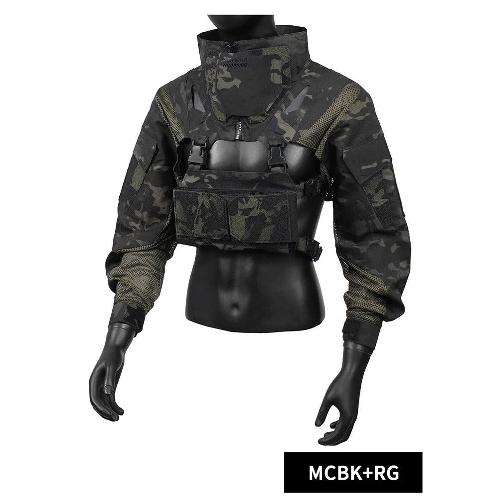 DM Gear Tactical Combat Uniform Jacket with Triple Mag Pouch (混迹 Hun Ji)(LX-1) - APEXTAC GEAR