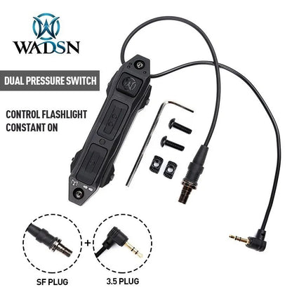 WADSN Augmented Dual Function Tape Switch With Lock For Flashlight & Laser Unit - APEXTAC GEAR