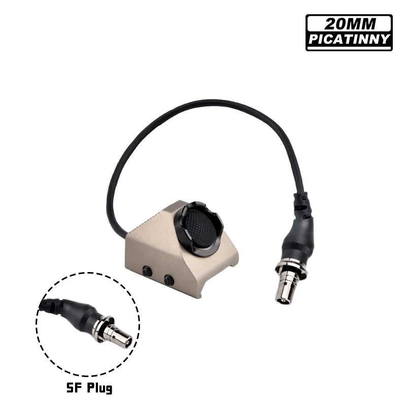 WADSN UT Hot Button 20mm Picatinny Rail Mount Switch for Flashlight / Laser Unit - APEXTAC GEAR