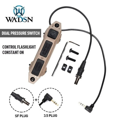 WADSN Augmented Dual Function Tape Switch With Lock For Flashlight & Laser Unit - APEXTAC GEAR