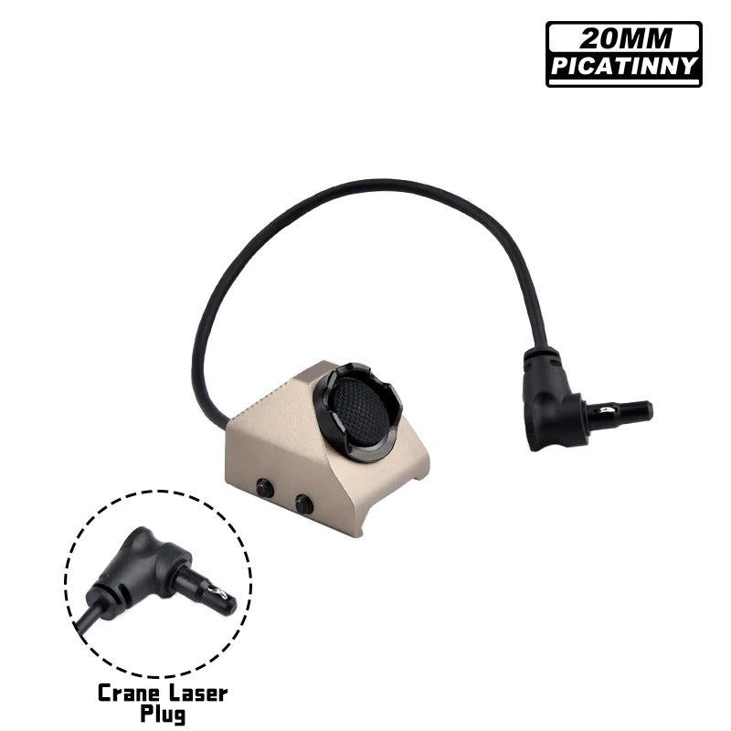 WADSN UT Hot Button 20mm Picatinny Rail Mount Switch for Flashlight / Laser Unit - APEXTAC GEAR