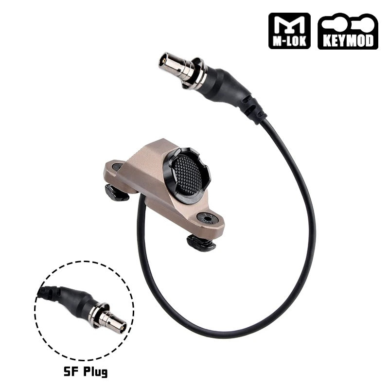 WADSN Hot Button M-LOK & Keymod Rail Mount Switch for Flashlight / Laser Unit - APEXTAC GEAR