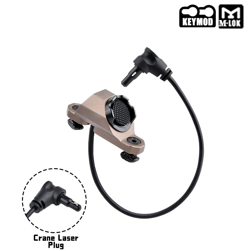 WADSN Hot Button M-LOK & Keymod Rail Mount Switch for Flashlight / Laser Unit - APEXTAC GEAR