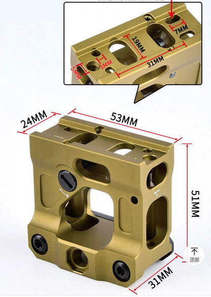 WADSN UT FST Micro Mount AP T1 Red Dot 20mm Rail Scope Mount Riser (WS02004) - APEXTAC GEAR