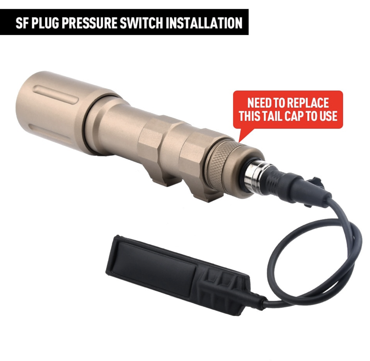 WADSN ML PLHv2 Flashlight Tactical Rail Mount 1000 lumens LED Light - APEXTAC GEAR