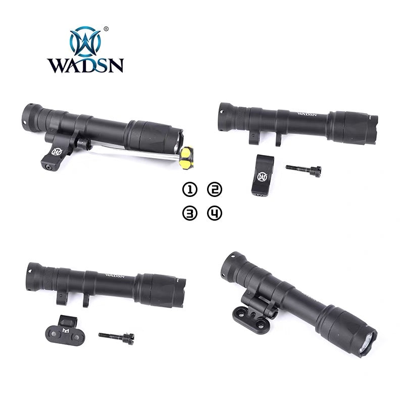WADSN M640B Scout Light PRO Rail Mount LED Flashlight - BLACK (WD04056) - APEXTAC GEAR