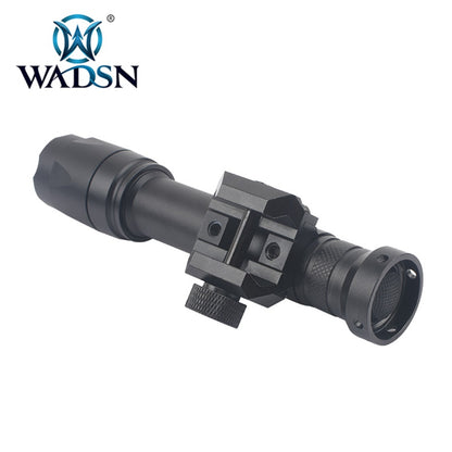 WADSN M600C Scout Light Rail Mount LED Flashlight Two Control Kit Version - BLACK - APEXTAC GEAR