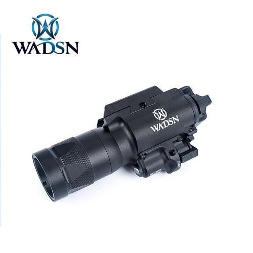 WADSN X400V Tactical LED Pistol Strobe Light w/ Red Laser - BLACK (WD04020) - APEXTAC GEAR