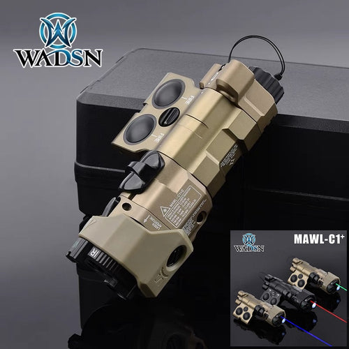 WADSN Metal MAWL C1 Visible Laser / IR Pointer light / White Light Module - TAN - APEXTAC GEAR