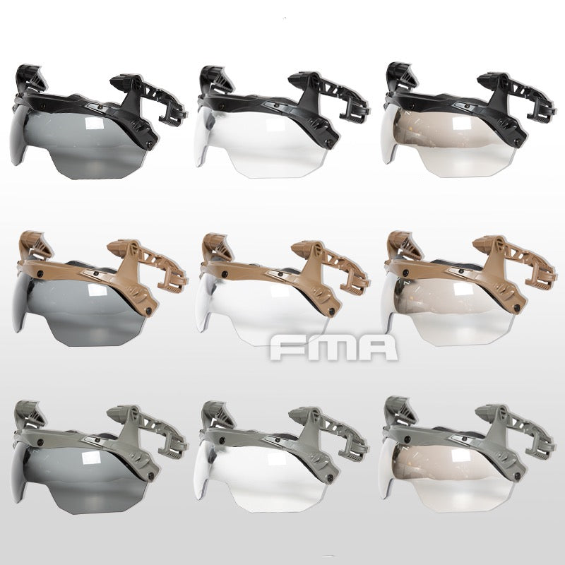 FMA EX Team Wendy 3.0 Helmet Rail Goggles Flip Up Lens Visor Size M - TB1397 - APEXTAC GEAR