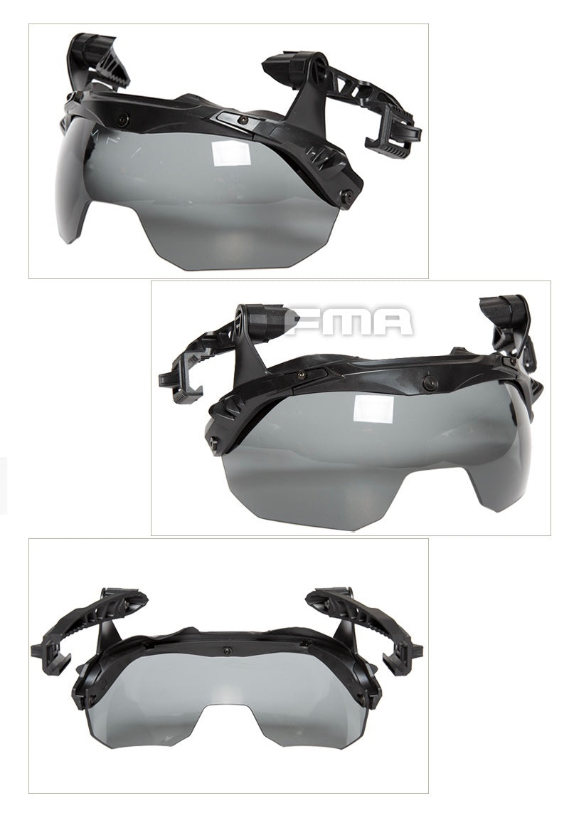 FMA EX Team Wendy 3.0 Helmet Rail Goggles Flip Up Lens Visor Size M - TB1397 - APEXTAC GEAR