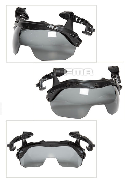 FMA EX Team Wendy 3.0 Helmet Rail Goggles Flip Up Lens Visor Size M - TB1397 - APEXTAC GEAR