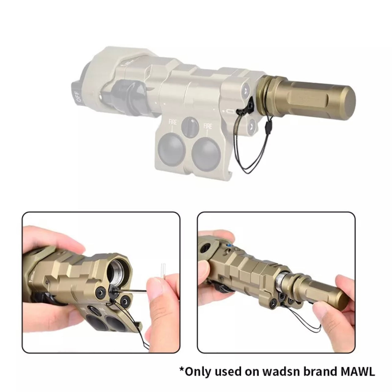 WADSN AA Battery Adapter For Ec2 Endcap for MAWL C1 Unit (WD07028) - APEXTAC GEAR
