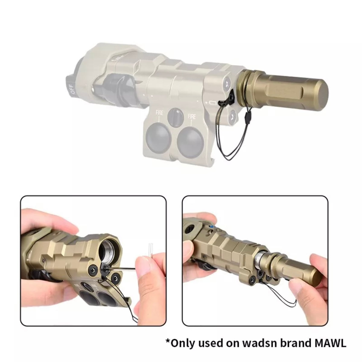WADSN AA Battery Adapter For Ec2 Endcap for MAWL C1 Unit (WD07028) - APEXTAC GEAR