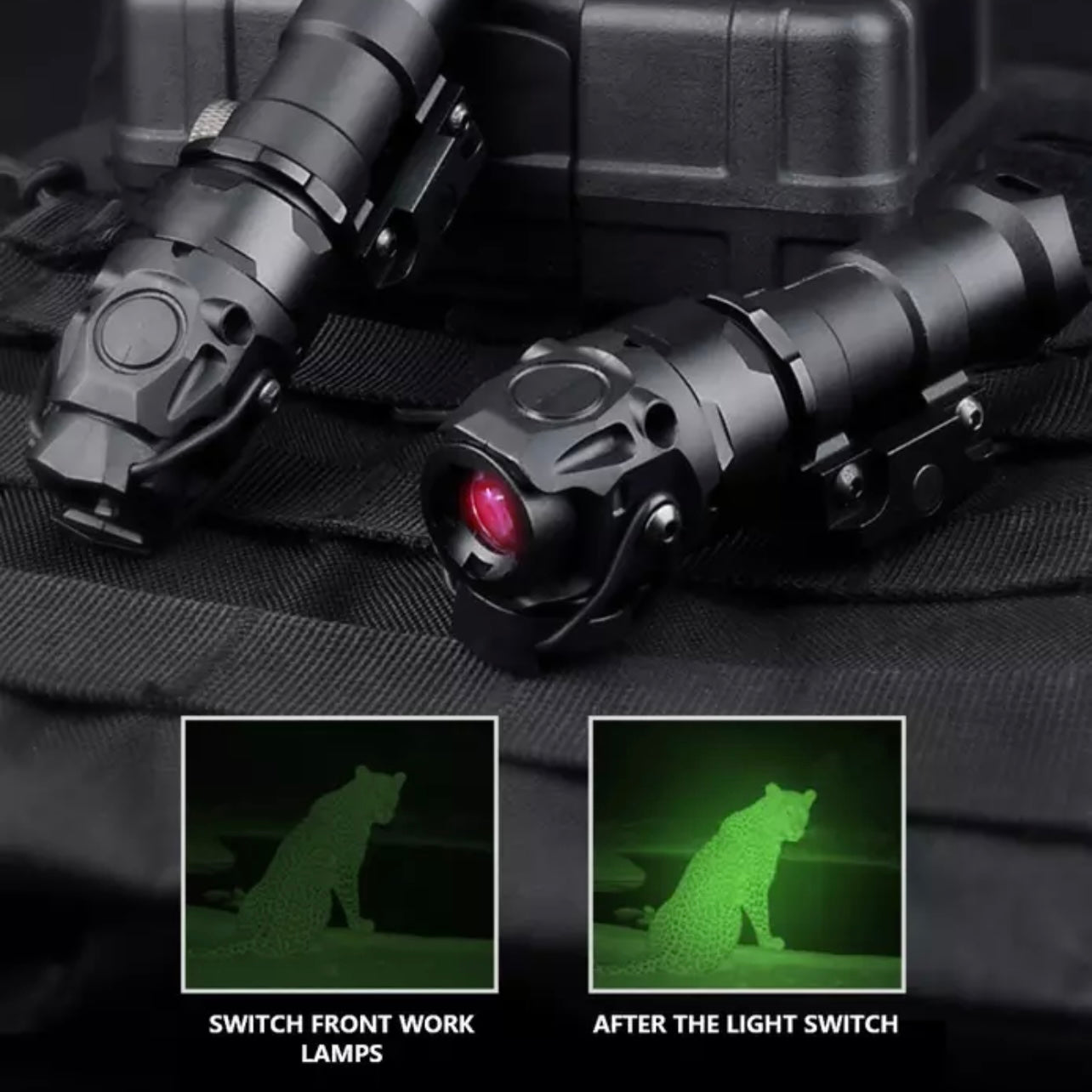 WADSN KIJI K1-10 Tactical Rail Mount Flashlight illumination Scout Light - IR - APEXTAC GEAR