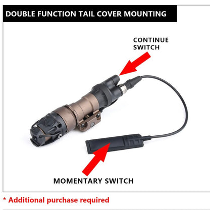WADSN KIJI K1-10 Tactical Rail Mount Flashlight illumination Scout Light - WHITE - APEXTAC GEAR