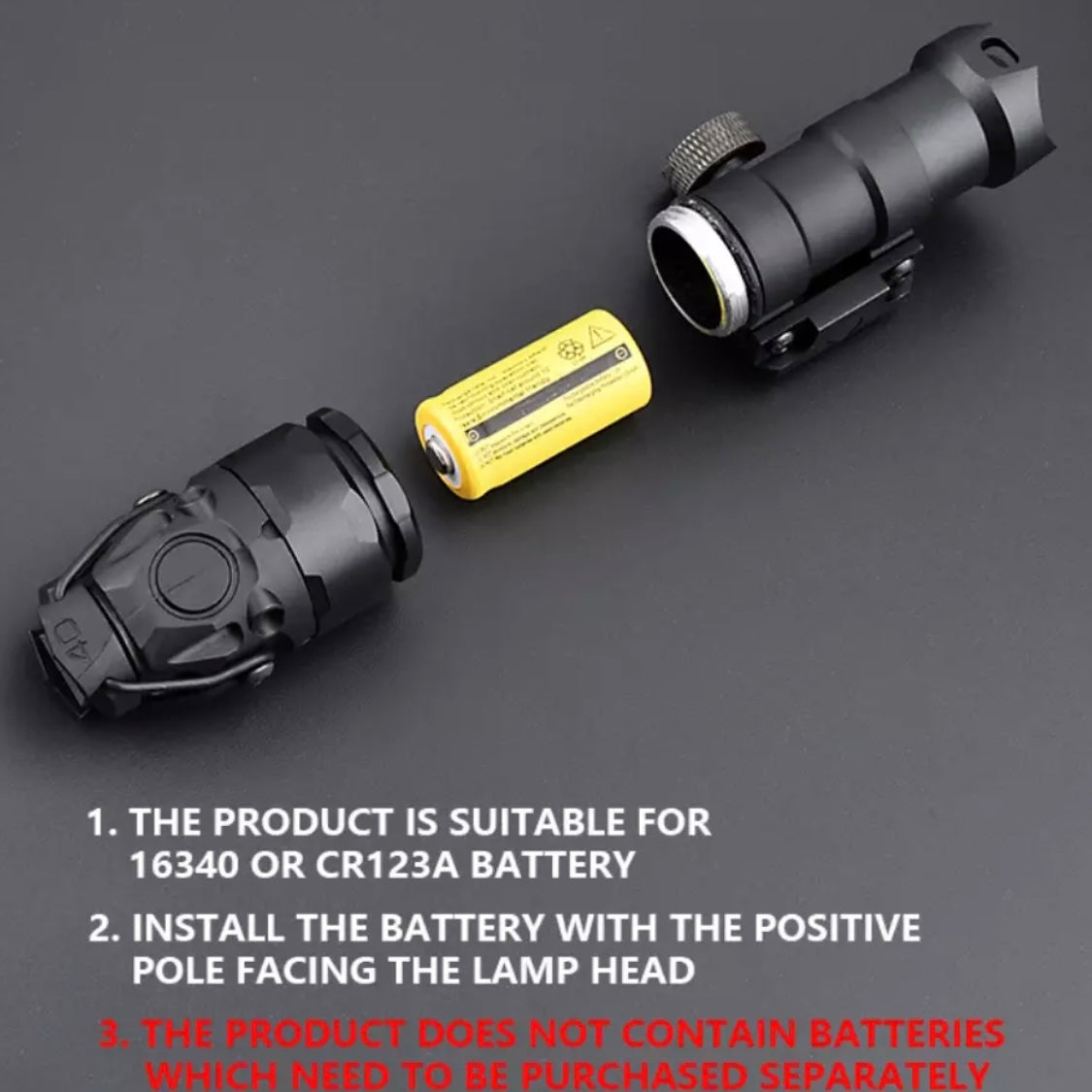 WADSN KIJI K1-10 Tactical Rail Mount Flashlight illumination Scout Light - IR - APEXTAC GEAR