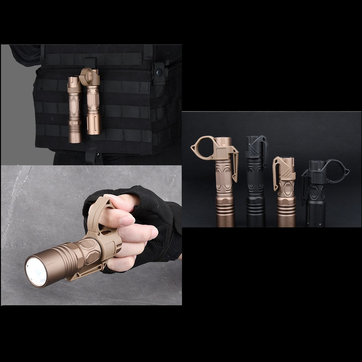 WADSN LPC Clip & SwitchBack 2.0 Large Flashlight Ring (WD07039) - APEXTAC GEAR