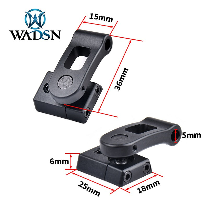 WADSN S&S M-Ax Mount for SF Pro Flashlight on Helmet Rail (WD02037) - APEXTAC GEAR