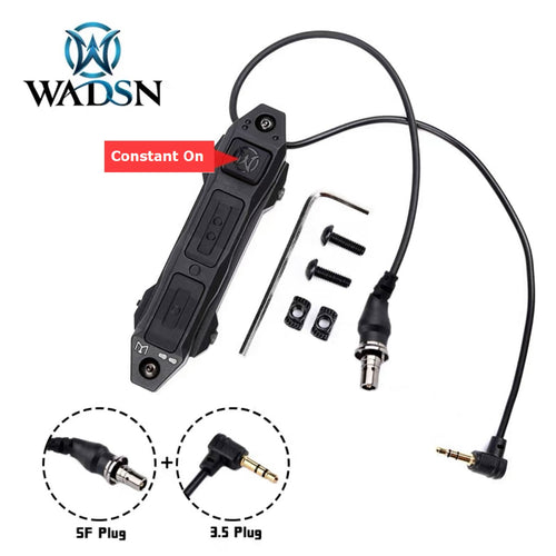 WADSN Augmented Dual Function Tape Switch With Lock For Surefire B + 3.5mm - BK - APEXTAC GEAR