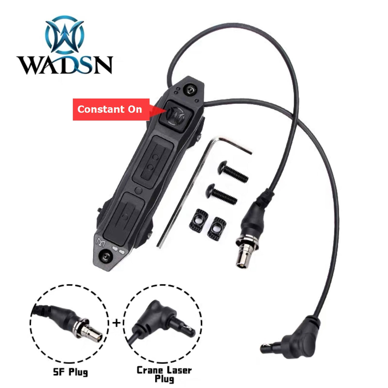 WADSN Augmented Dual Function Tape Switch With Lock For Surefire