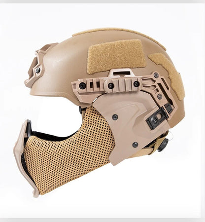 FMA EX Helmet All-Terrain Mandible Half Face Mask w/ Ear Face Protection TB1471 - APEXTAC GEAR