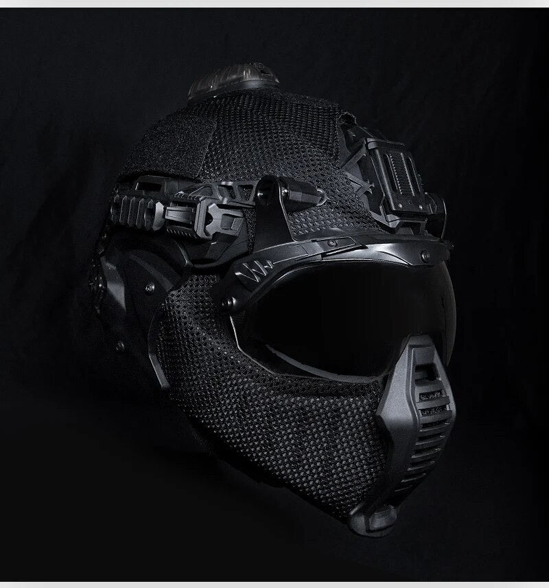 FMA EX Helmet All-Terrain Mandible Half Face Mask w/ Ear Face Protection TB1471 - APEXTAC GEAR