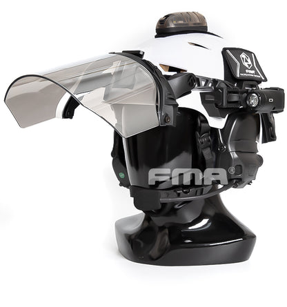 FMA EX Face Shield Riot Mask Protective Face Goggle EX 3.0 Rail - BLACK (TB1479) - APEXTAC GEAR