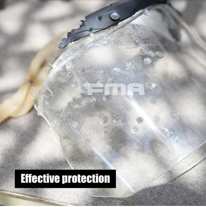 FMA EX Face Shield Riot Mask Protective Face Goggle EX 3.0 Rail - BLACK (TB1479) - APEXTAC GEAR
