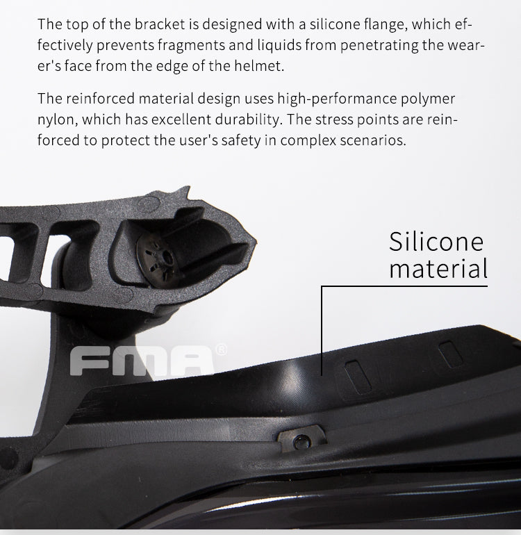 FMA EX Face Shield Riot Mask Protective Face Goggle EX 3.0 Rail - DE  (TB1479) - APEXTAC GEAR