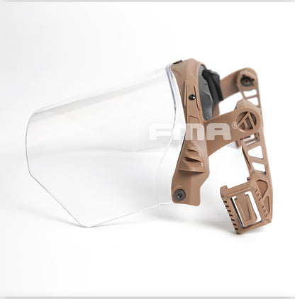 FMA EX Face Shield Riot Mask Protective Face Goggle EX 3.0 Rail - DE  (TB1479) - APEXTAC GEAR