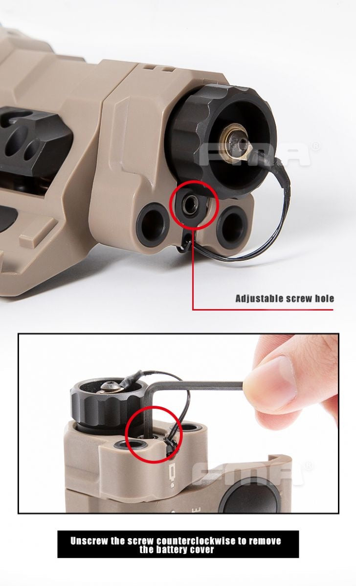 FMA MAWL C1 Visible Laser / IR Pointer / White Light High Power Case Module DE TB1466 - APEXTAC GEAR