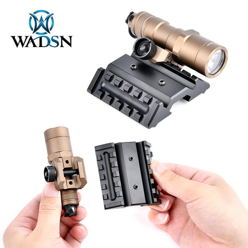 WADSN METAL Dual Offset Rail Interface Mount Base 45 Degree (ME08030-BK) - APEXTAC GEAR