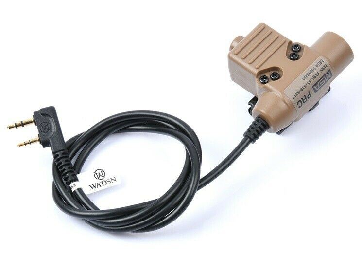 WADSN U94 PTT Push to Talk Device - DE TAN (WZ113) - APEXTAC GEAR