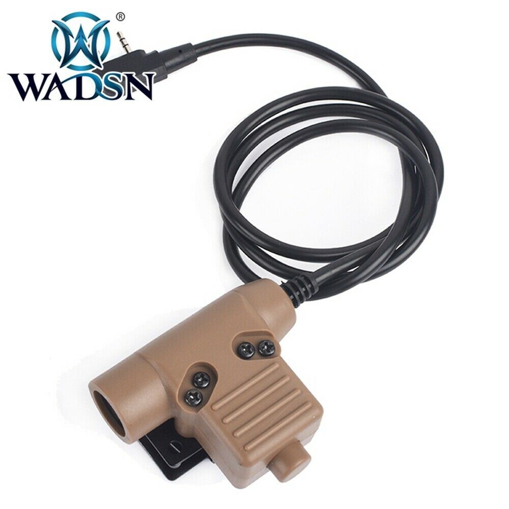 WADSN U94 PTT Push to Talk Device - DE TAN (WZ113) - APEXTAC GEAR