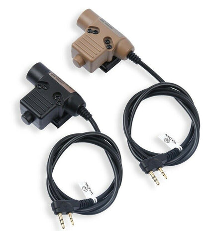 WADSN U94 PTT Push to Talk Device - BLACK (WZ113) - APEXTAC GEAR