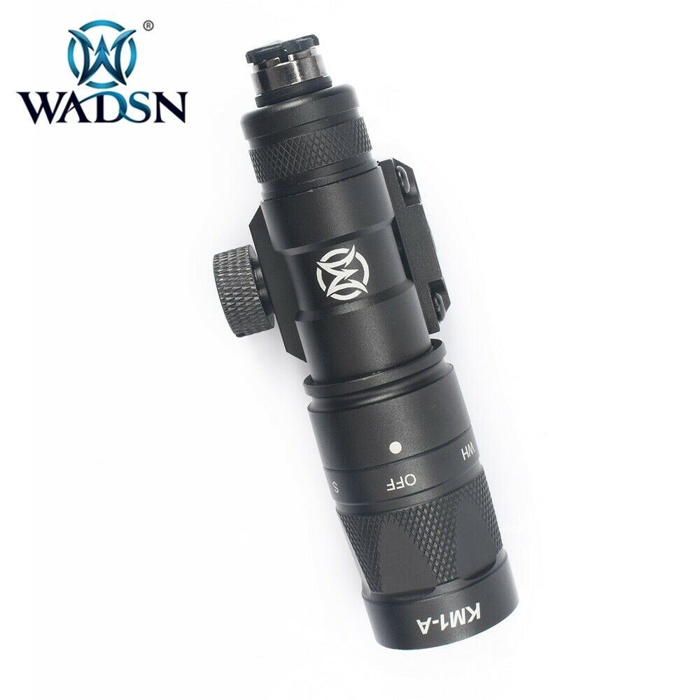 WADSN M300W Scout Light Flashlight Strobe with Single Pressure Pad - BLACK - APEXTAC GEAR