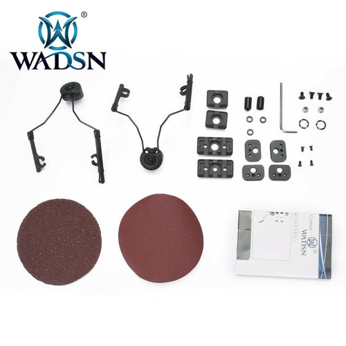 WADSN Tactical Helmet Rail Adapter Set for COMTAC Series - BLACK (WZ166) - APEXTAC GEAR