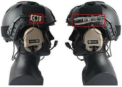 WADSN Tactical Helmet Rail Adapter Set for COMTAC Series - BLACK (WZ166) - APEXTAC GEAR