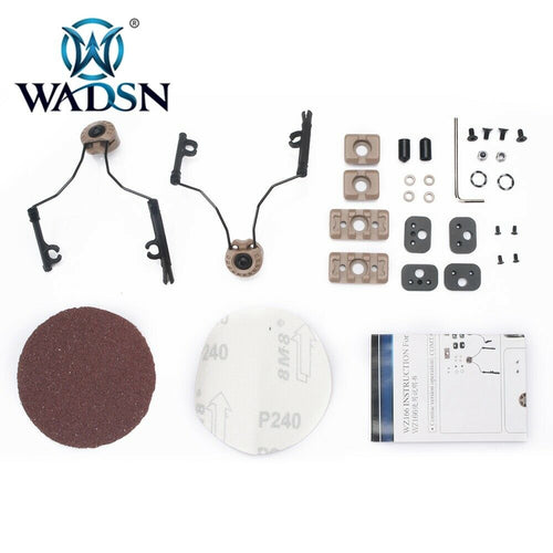 WADSN Tactical Helmet Rail Adapter Set for COMTAC Series - TAN (WZ166) - APEXTAC GEAR