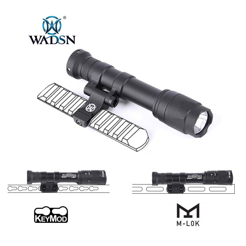 WADSN M640C Scout Light PRO Rail Mount LED Flashlight - BLACK (WD04052) - APEXTAC GEAR